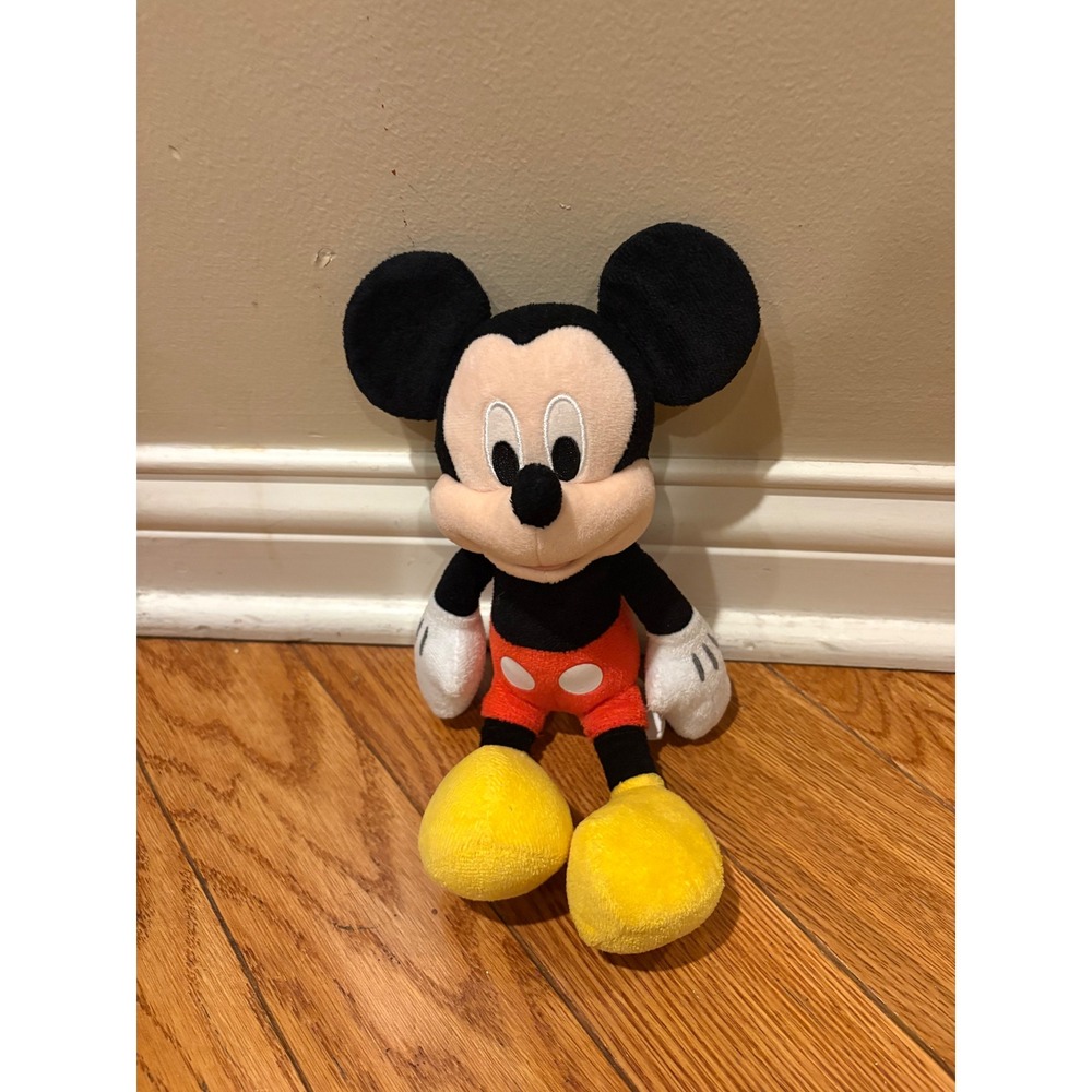 Disney Classic Mickey Mouse Plush‎ Stuffed Animal Toy Red Shorts Yellow Feet